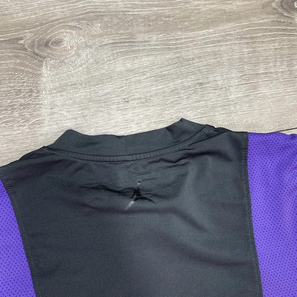 Jordan Training Shirt Mens Small Black Purple‎ Dri-FIT Crew Jumpman 383534-060